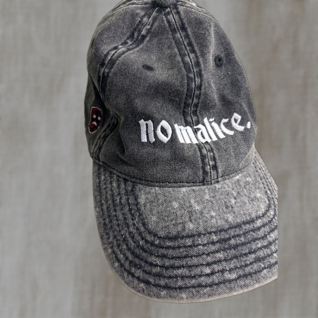 Vintage No Malice Gray Denim Dad Hat Strapback “judge Ye Not” Adjustable Size ONE SIZE - 1 Thumbnail