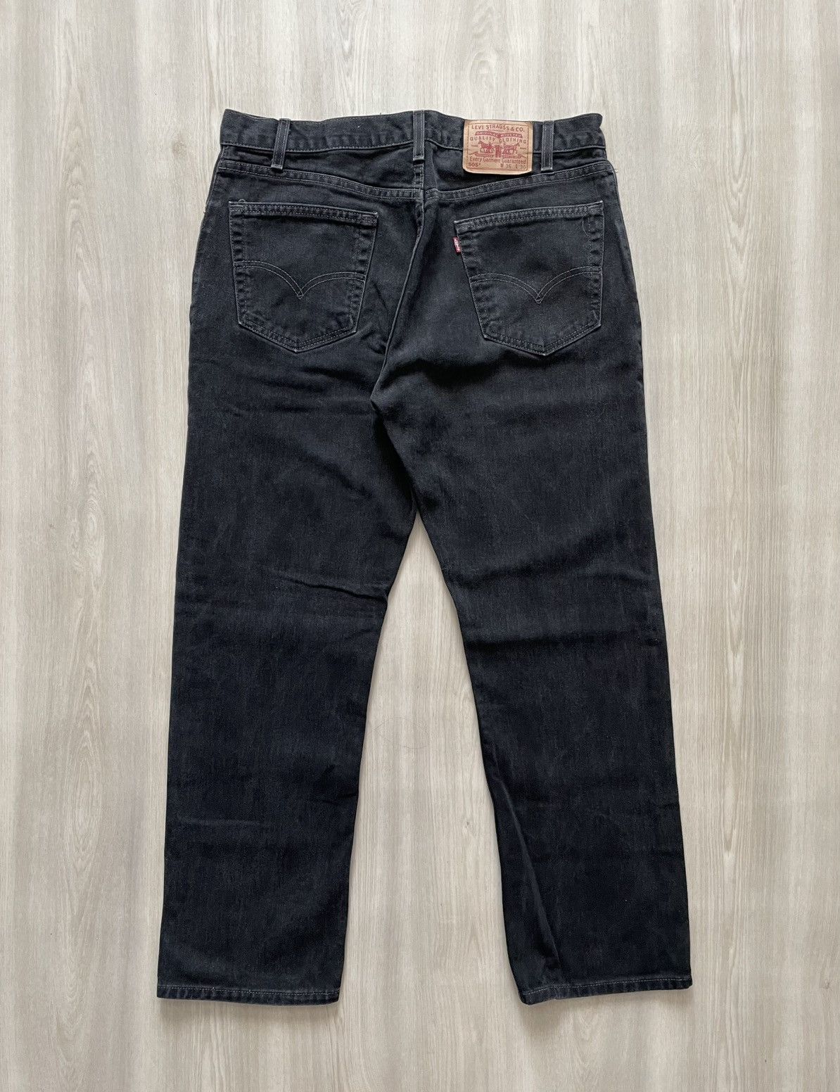 Levi's Vintage 505 Regular Fit Black Denim Sz 36x30 Size US 36 / EU 52 - 1 Thumbnail