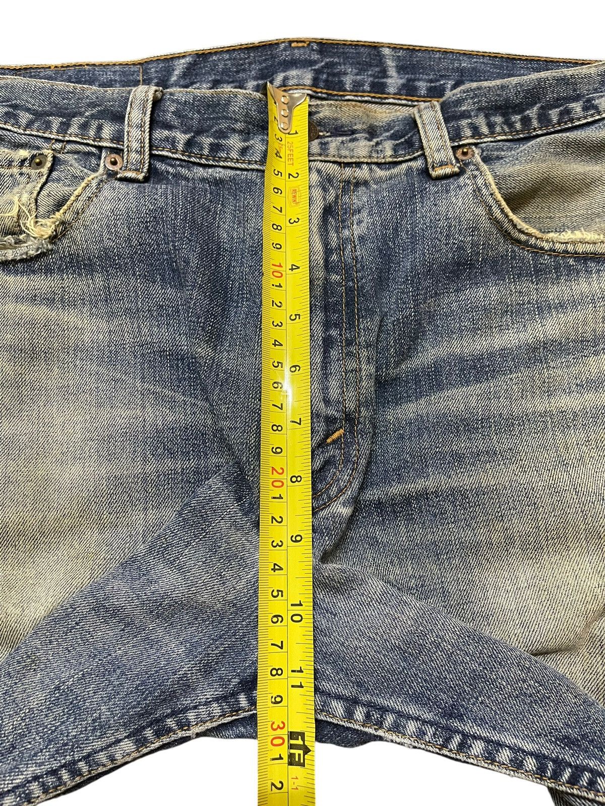 Levi's Vintage 90s Levis 505 Mud Faded Wash Ripped Loose Jeans Size US 34 / EU 50 - 17 Thumbnail