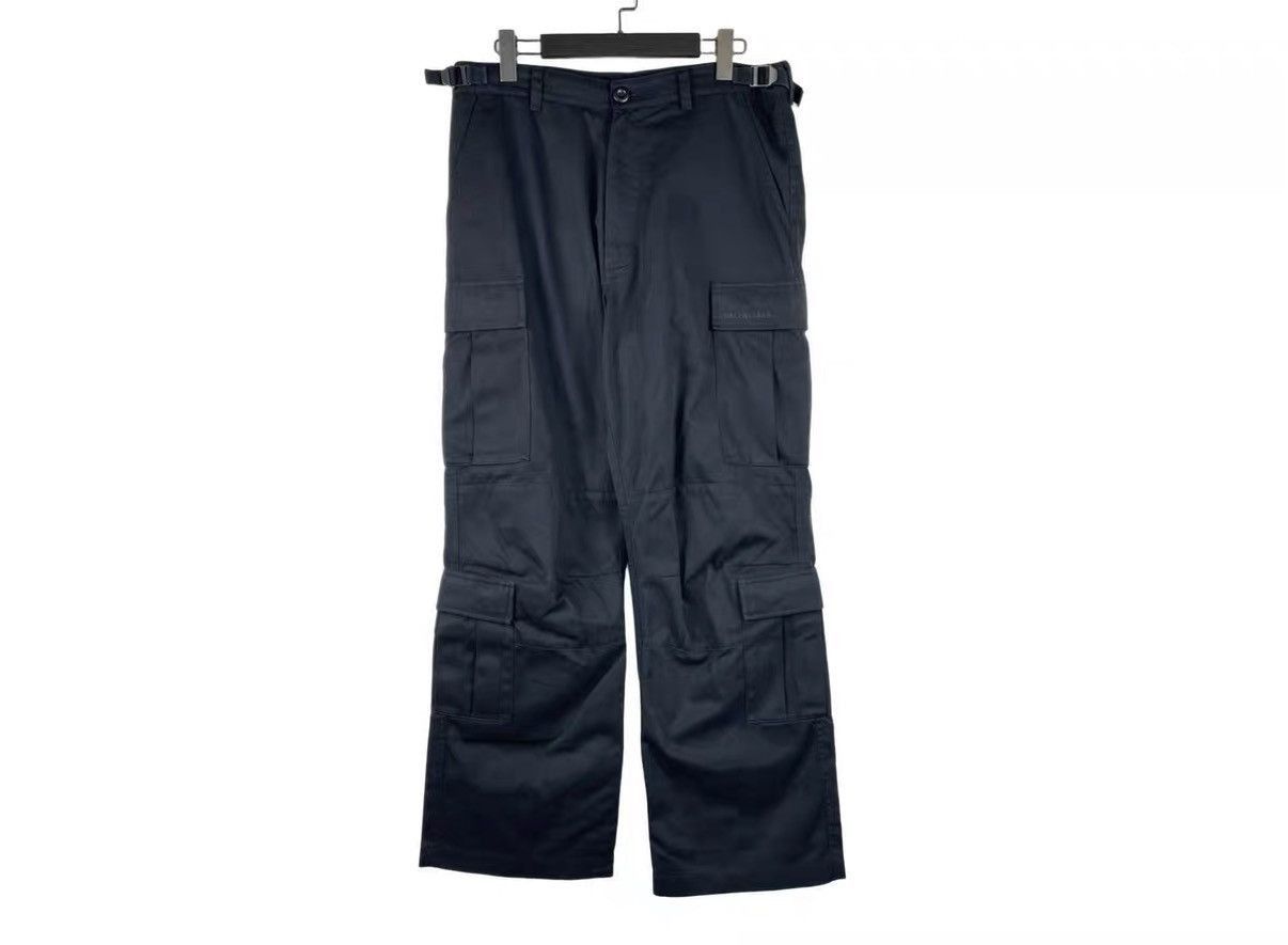 Balenciaga Black Cargo Pants with Multiple Pockets Size 30 Size US 30 / EU 46 - 1 Thumbnail