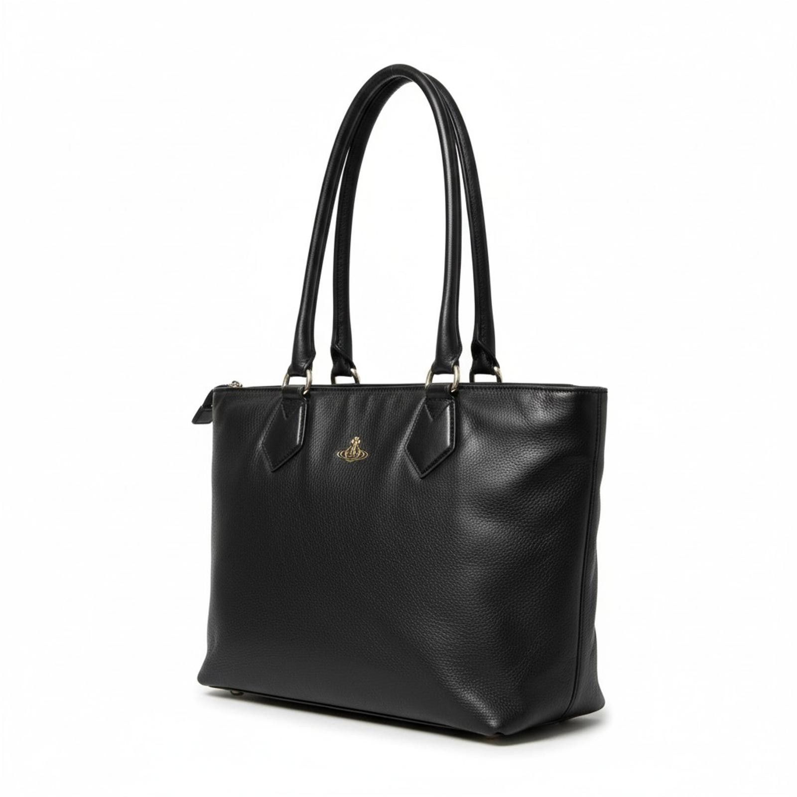 Vivienne Westwood Vivienne Westwood - Black Leather Tote Bag Size ONE SIZE - 1 Thumbnail