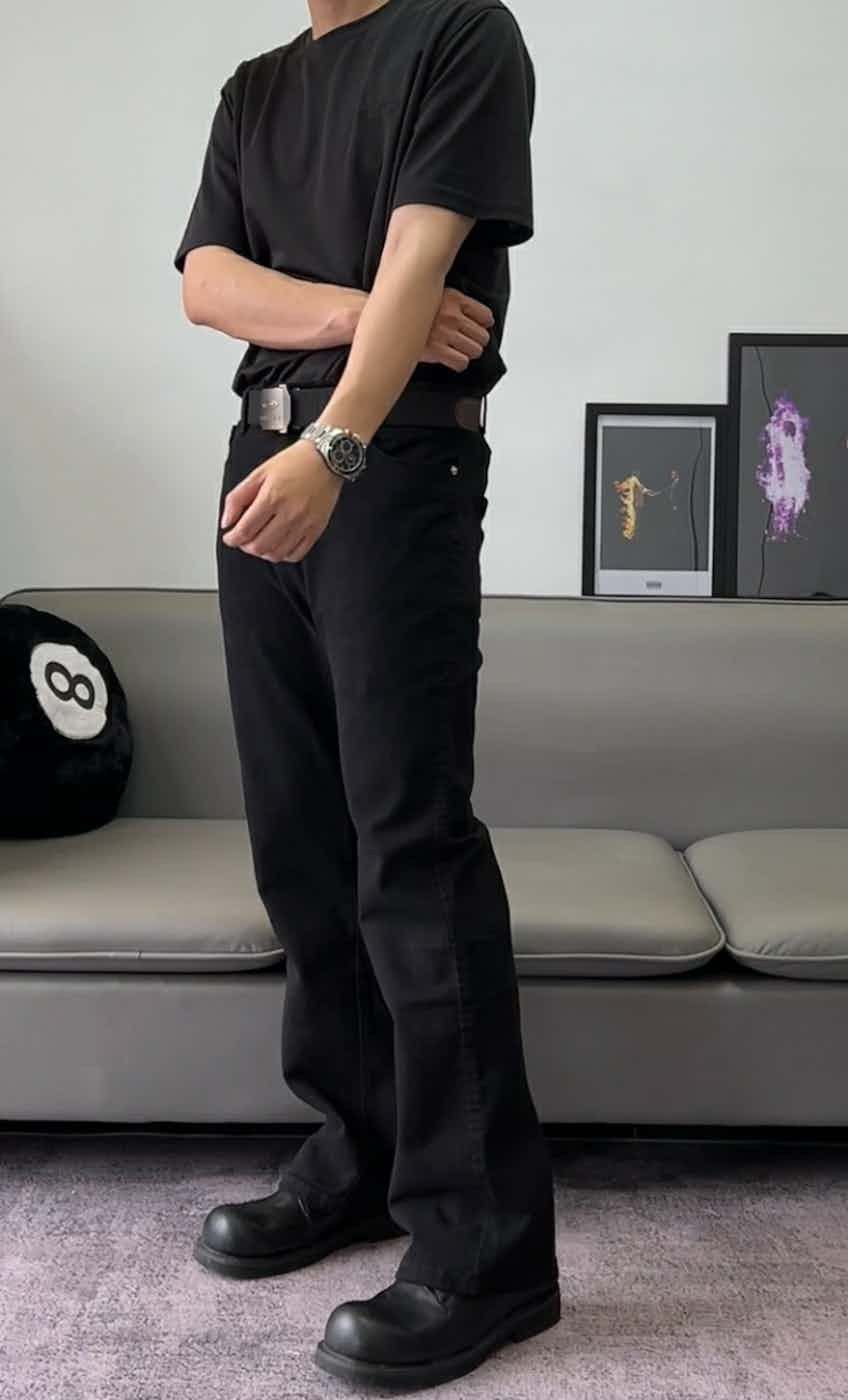 custom retro flared bootcut yuppie pants
