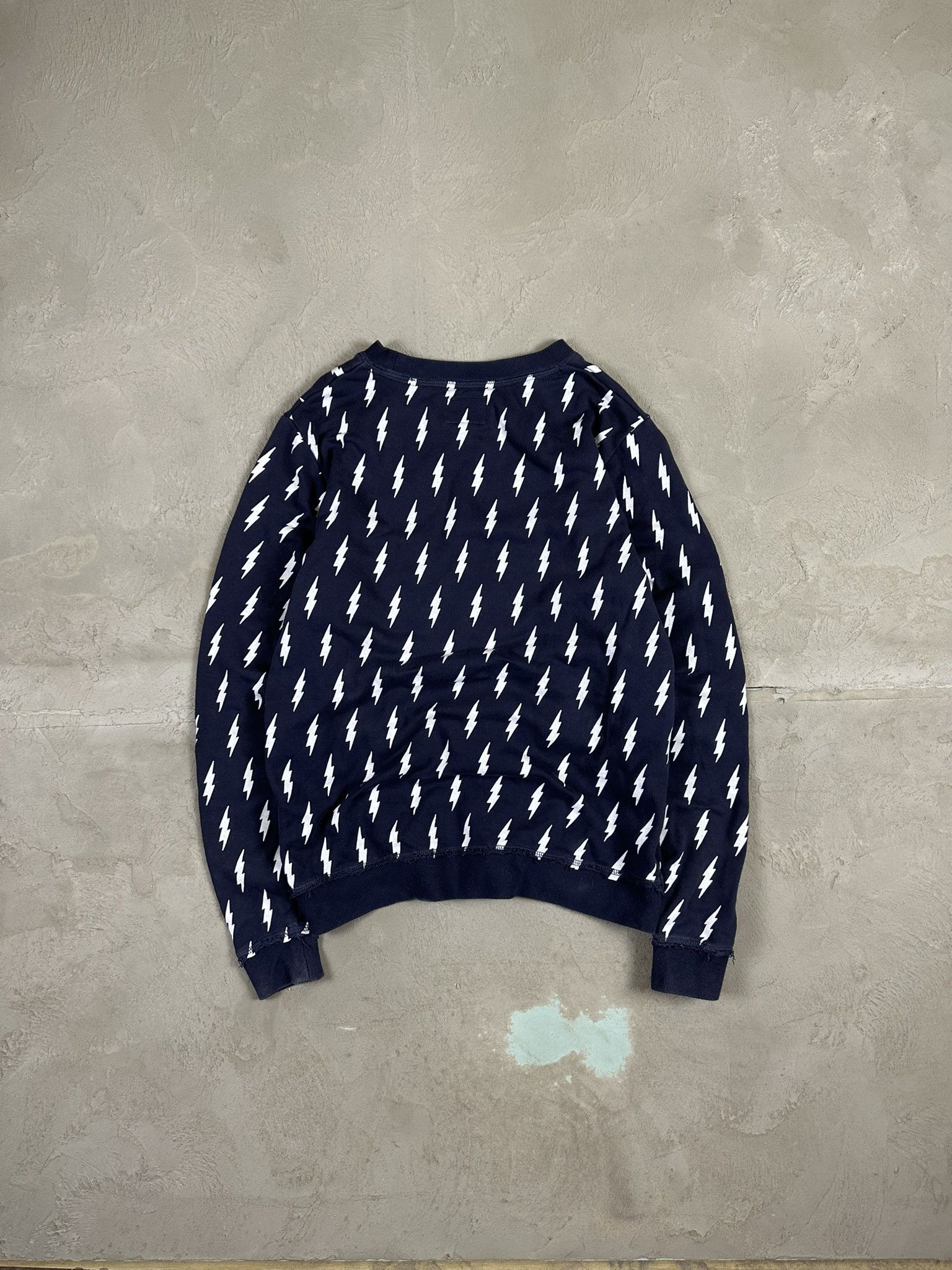 Zadig & Voltaire Zadig & Voltaire Lightning Pattern Logo Sweatshirt Crewneck Size US S / EU 44-46 / 1 - 9 Thumbnail