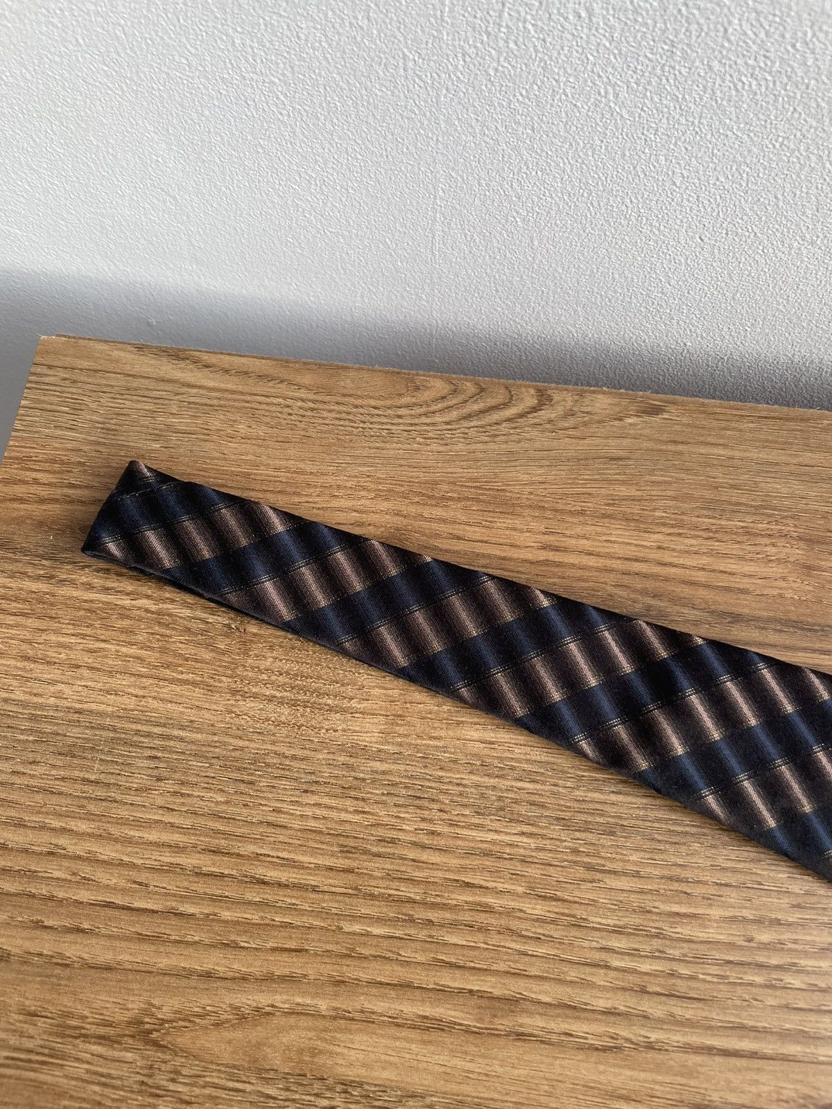 Dolce & Gabbana Dolce & Gabbana DG Men's Silk Brown Black Tie Cravatte Size ONE SIZE - 8 Thumbnail