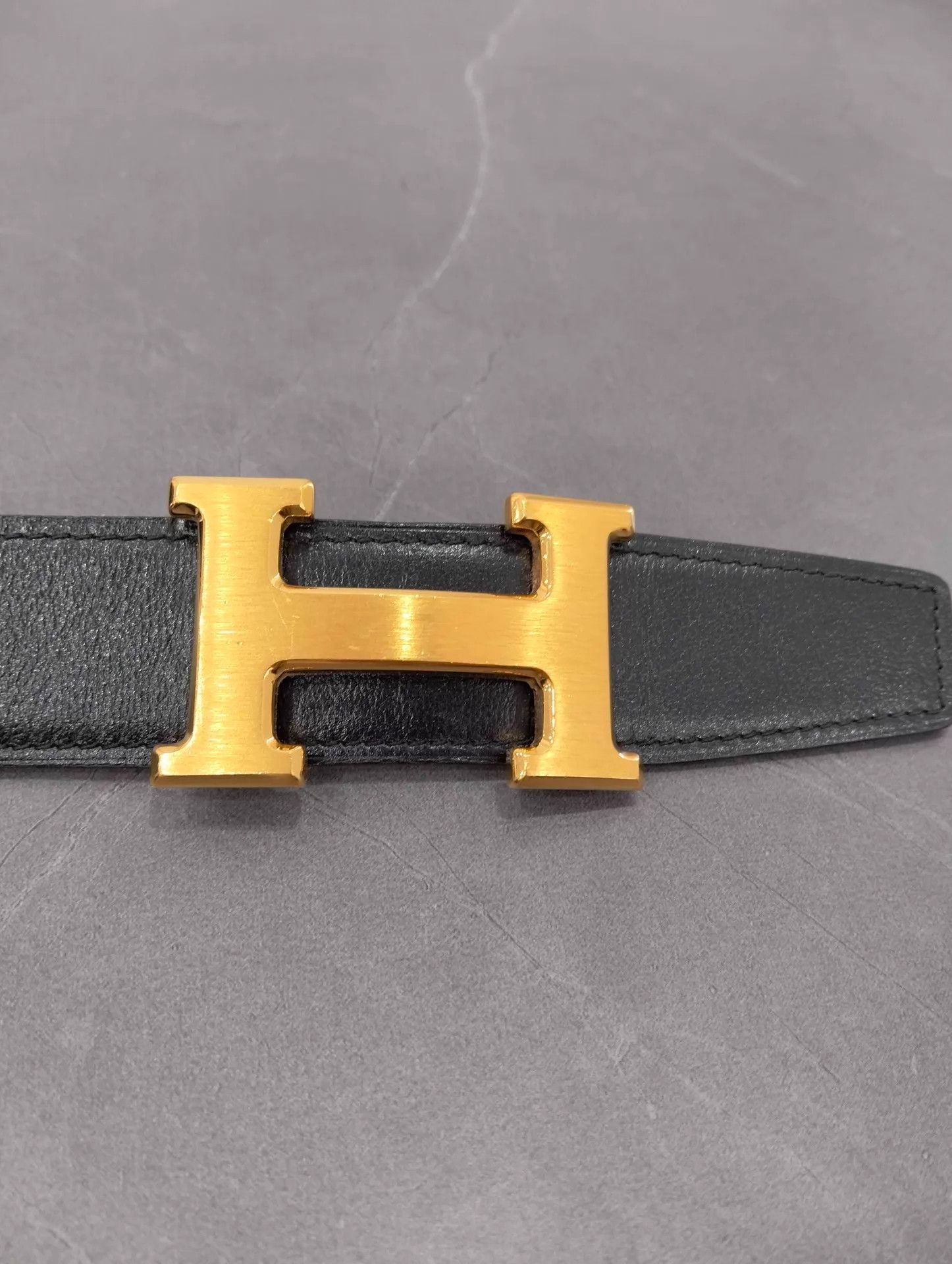 Hermes HERMES Double Calfskin Belt 3.2cm x 85cm 95 New Size ONE SIZE - 2 Thumbnail