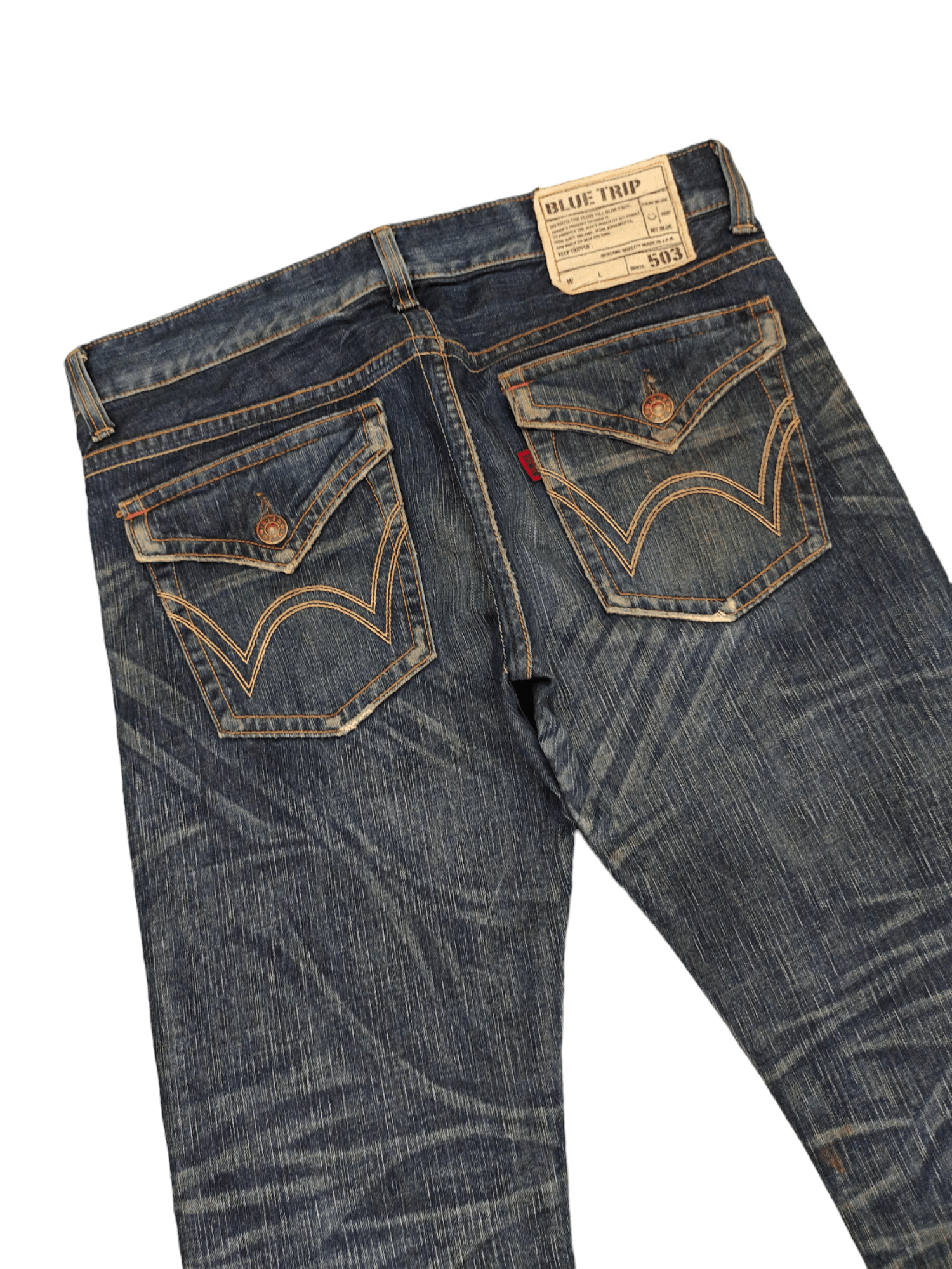 If Six Was Nine Flare Jean Edwin 503 Flare Clawmark Denim Bootcut Mudmax Goa Size US 34 / EU 50 - 15 Thumbnail