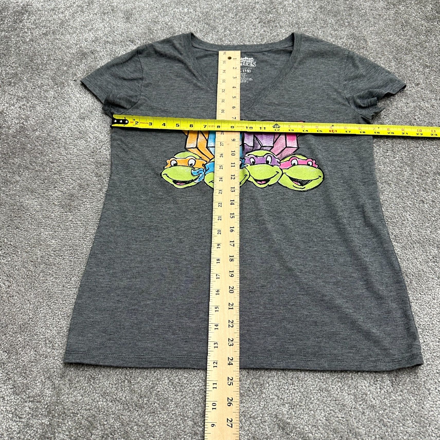 Nickelodeon Nickelodeon Teenage Mutant Ninja Turtle T-Shirt Womens Medium Girls XXL Gray Tee Size M / US 6-8 / IT 42-44 - 5 Thumbnail
