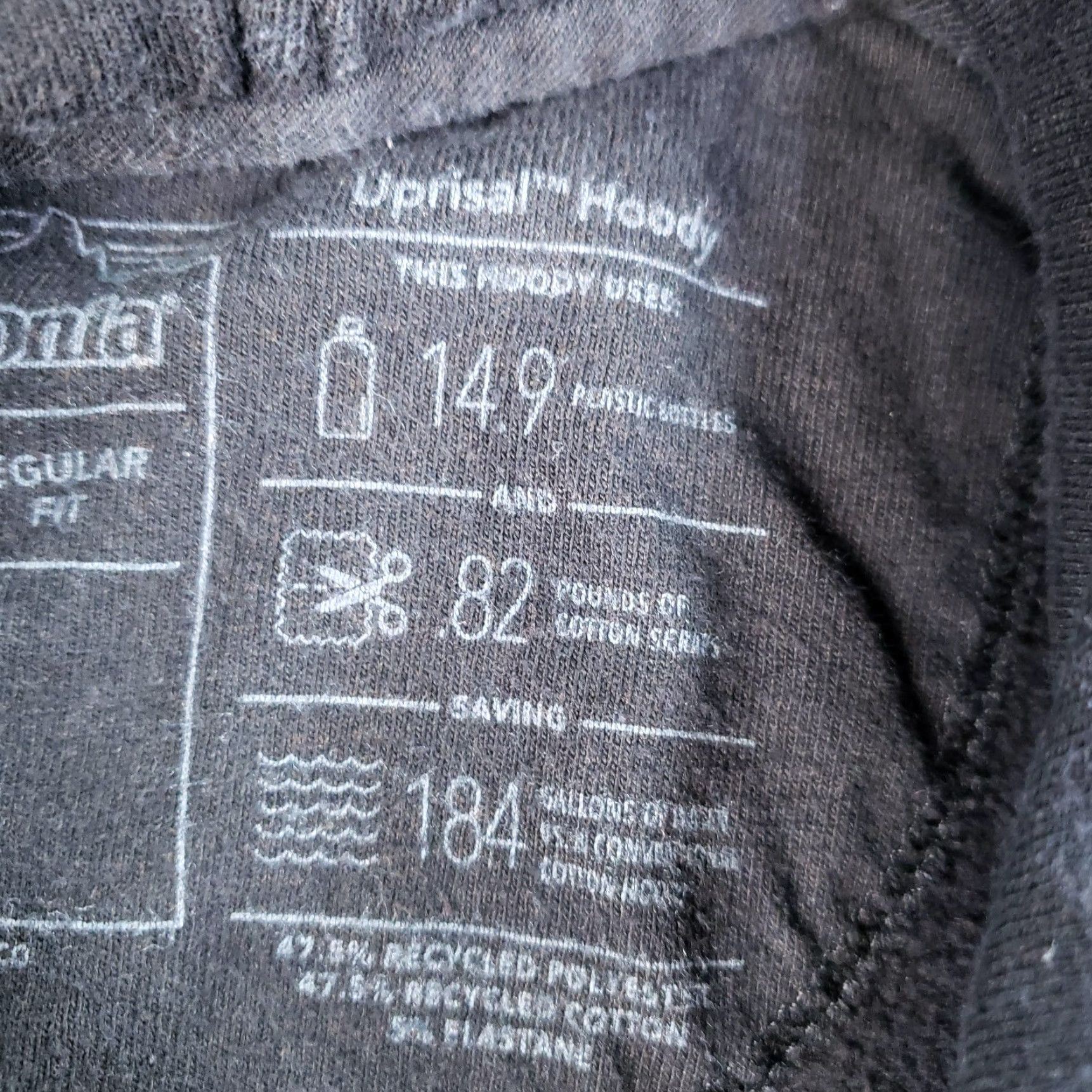 Patagonia Patagonia Hoodie Mens Large Black Uprisal Hoody Recycled Pullover Sweatshirt Z Size US L / EU 52-54 / 3 - 6 Thumbnail