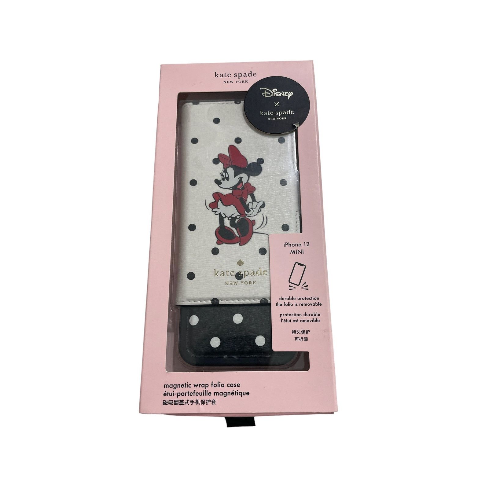 Kate Spade Kate Spade Dots Minnie Mouse Magnetic Folio Iphone 12 MINI Size ONE SIZE - 1 Thumbnail