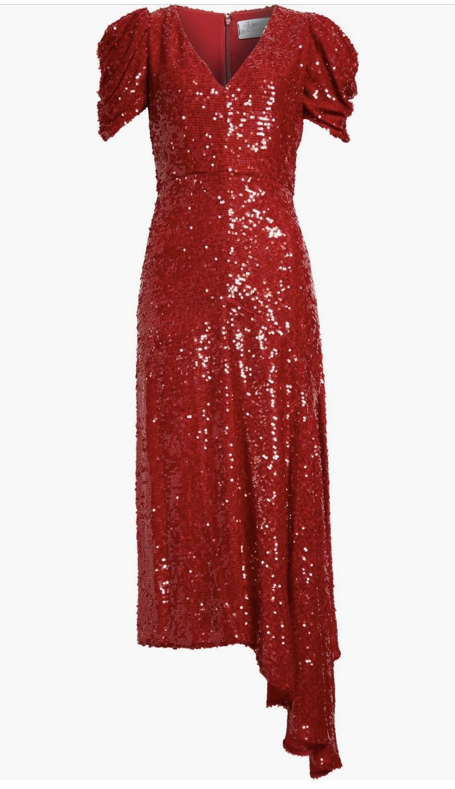 Erdem Erdem Gathered Sleeve Asymmetric Dress size US 4 Size S / US 4 / IT 40 - 1 Thumbnail