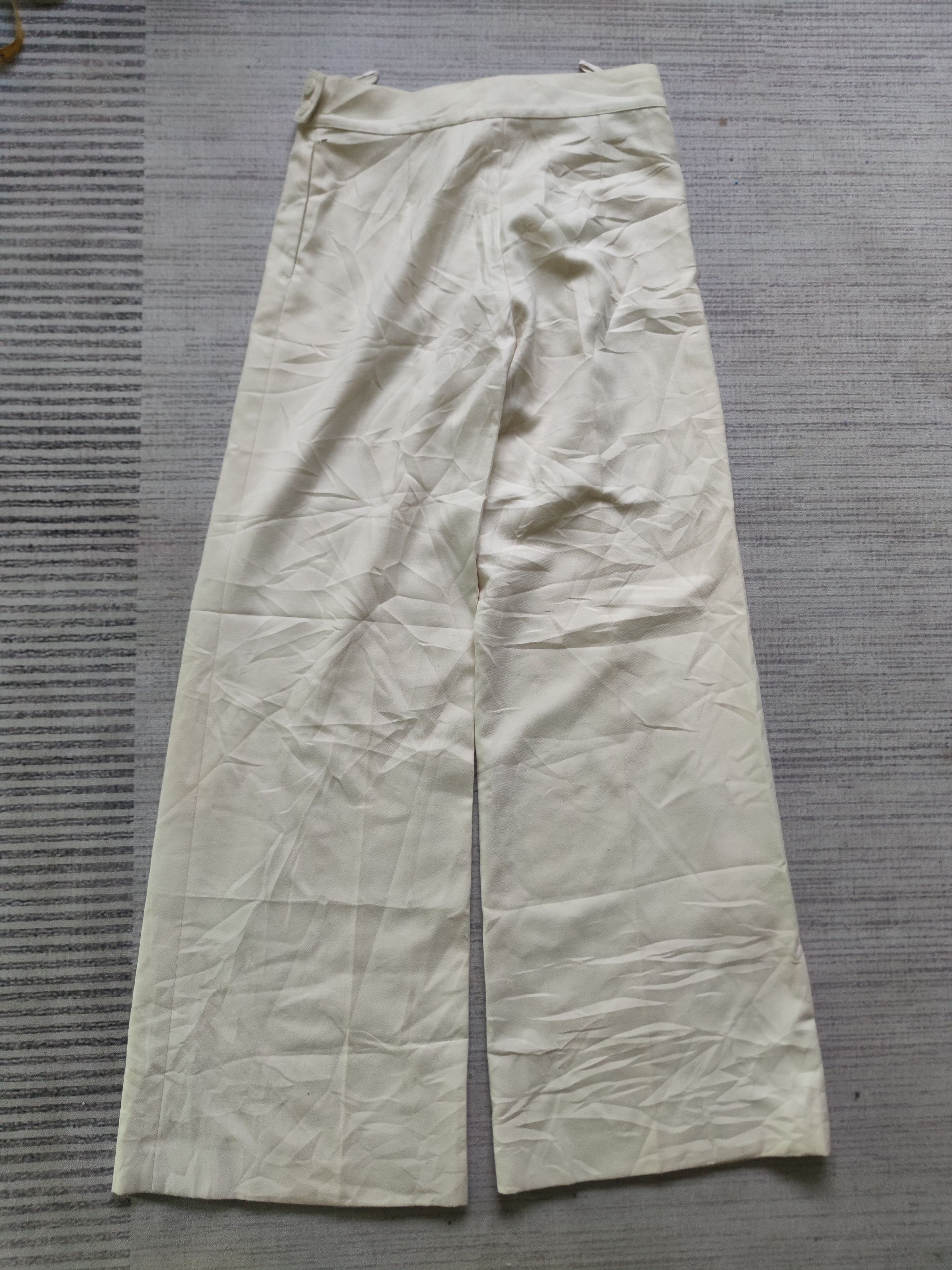 Chanel Authentic Chanel Wide Leg Wool Pant Made in Italy Size 30" / US 8 / IT 44 - 7 Thumbnail