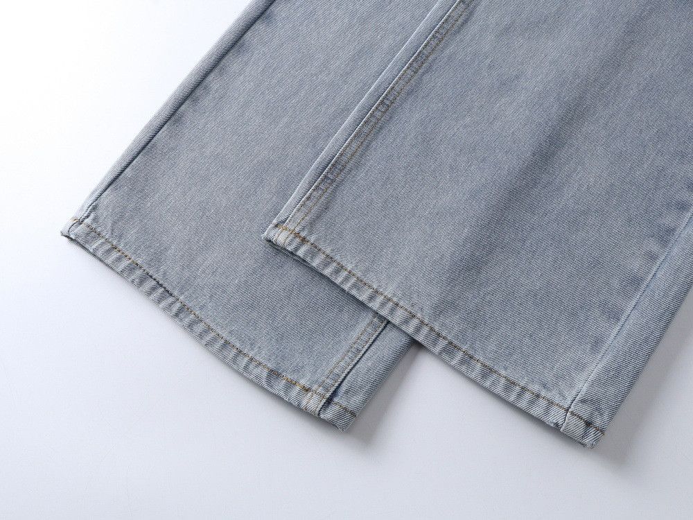 Japanese Brand Retro color print hip-hop street distressed washed jeans Size US 32 / EU 48 - 5 Thumbnail