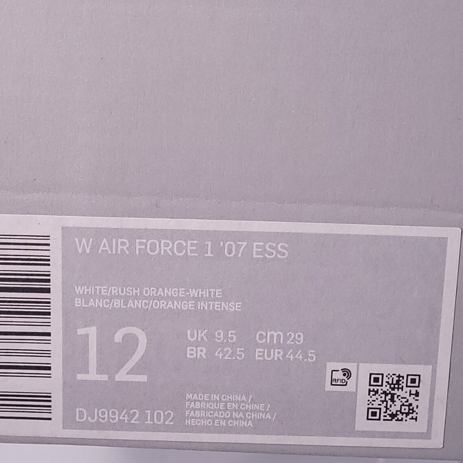 Nike Nike Air Force 1 '07 ESS Shoe Women Size 12 DJ9942-102 White Size US 12 / IT 42 - 9 Thumbnail