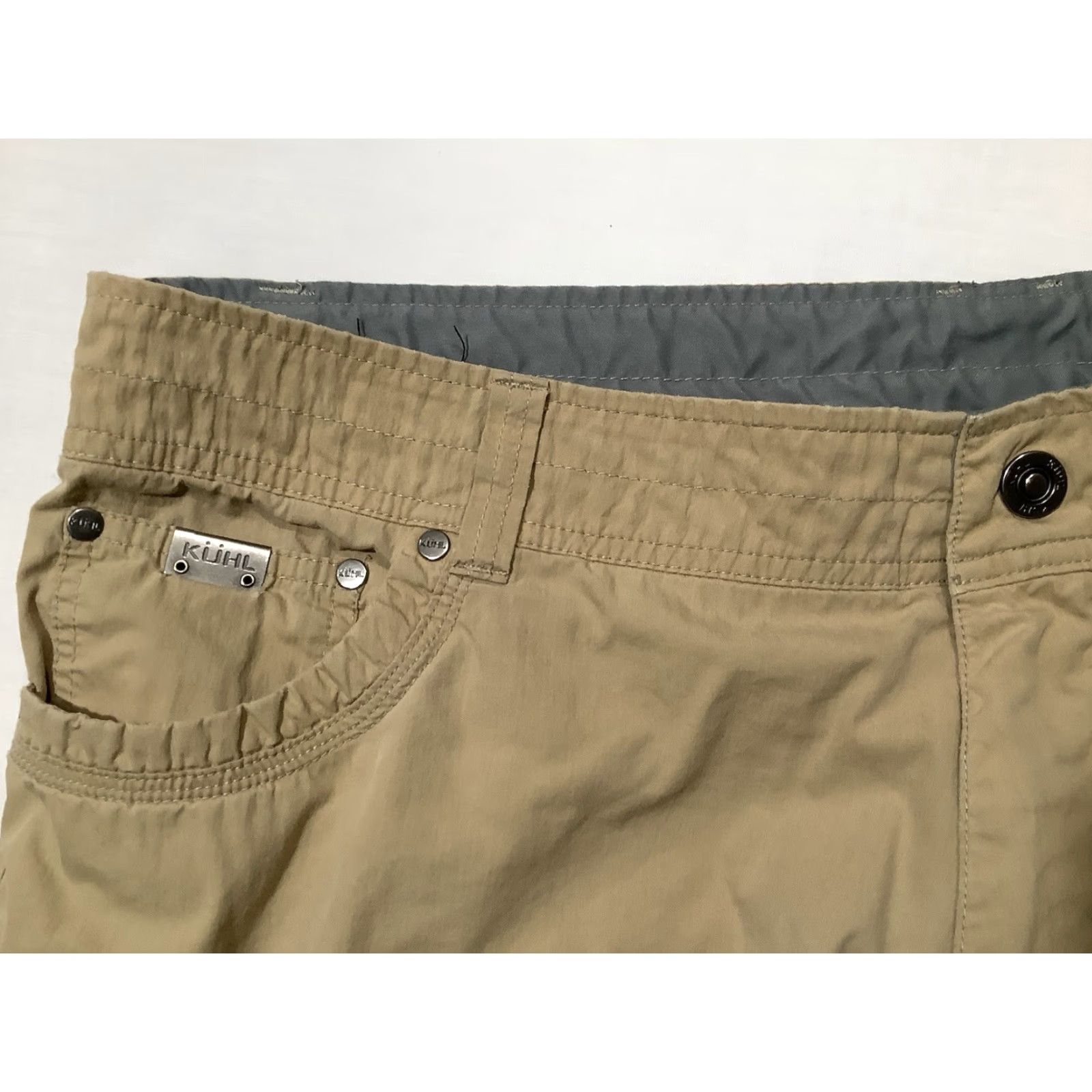 Vintage Kuhl Kontra Air Pant Mens 38 x 29 Beige Cargo Pocket 5-Pocket Breathable Lightweight Size US 38 / EU 54 - 6 Thumbnail