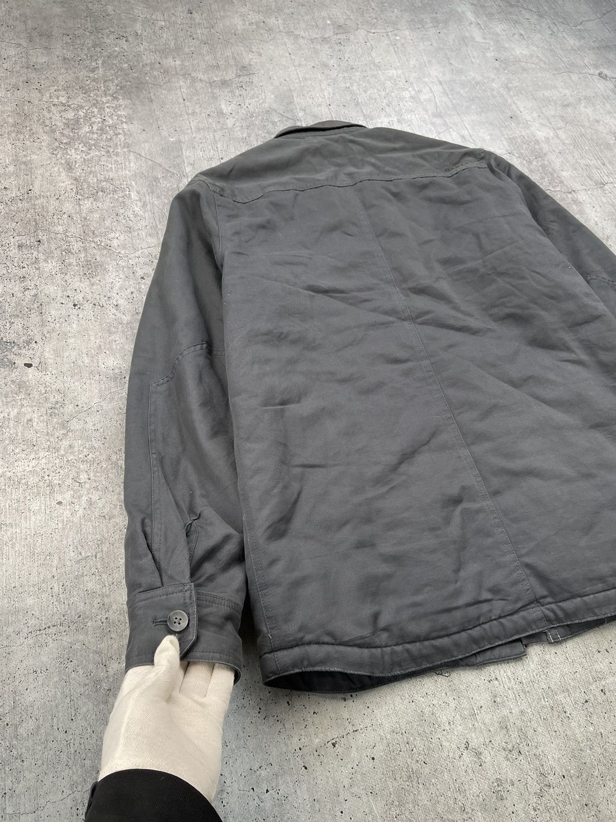 Oakley × Vintage Vintage OAKLEY SOFTWARE Flanel Overshirt Gray Monogram Size US L / EU 52-54 / 3 - 6 Thumbnail