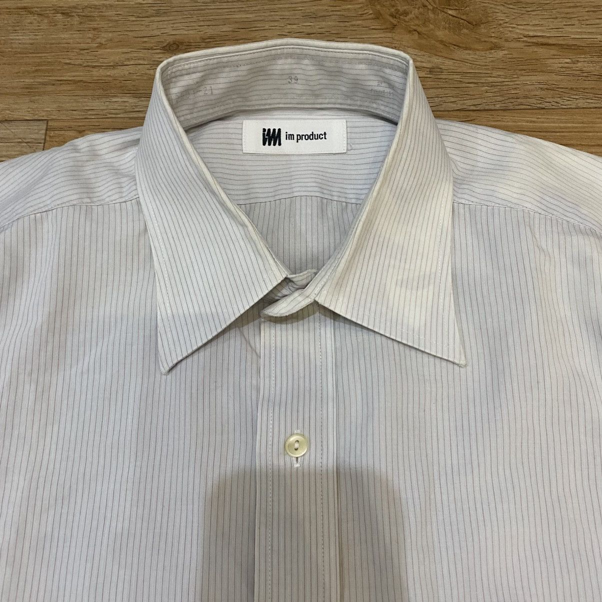Issey Miyake Vintage IM Product By Issey Miyake Stripe Button Up Shirt Size US L / EU 52-54 / 3 - 6 Thumbnail