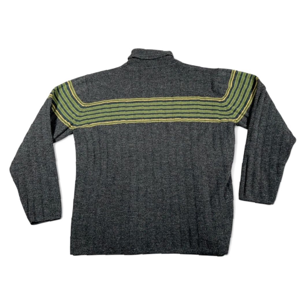 Banana Republic VINTAGE Banana Republic Sweater Womens XL Black Green Wool Turtleneck Y2K Size XL / US 12-14 / IT 48-50 - 3 Thumbnail