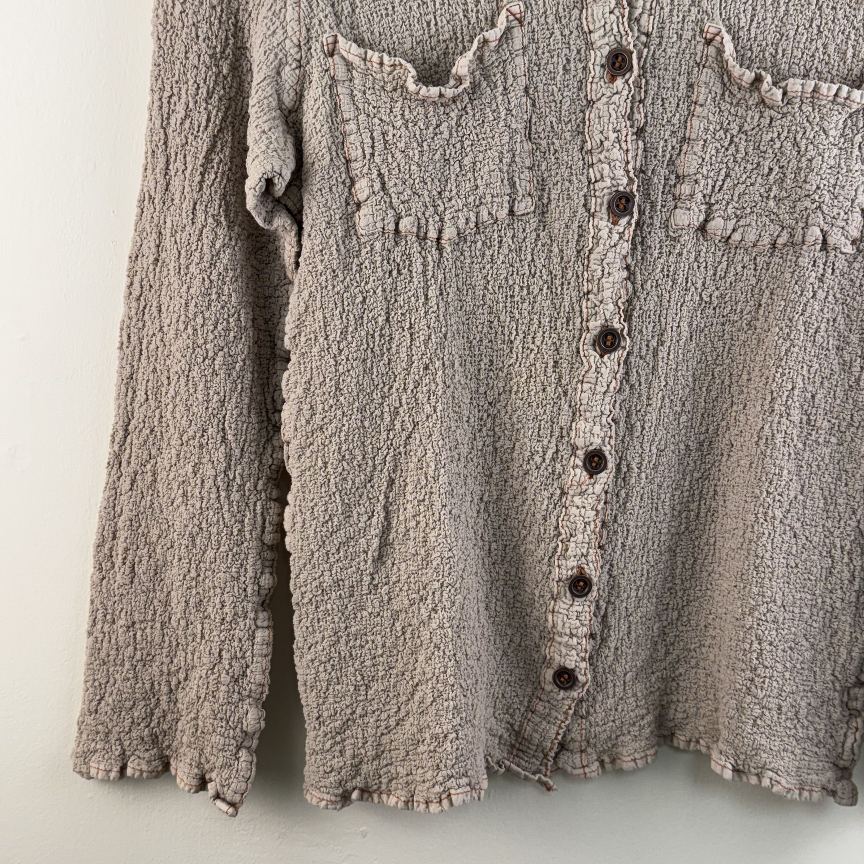 Issey Miyake Issey Miyake Me Cauliflower Long Sleeve Shirt Size S / US 4 / IT 40 - 4 Thumbnail