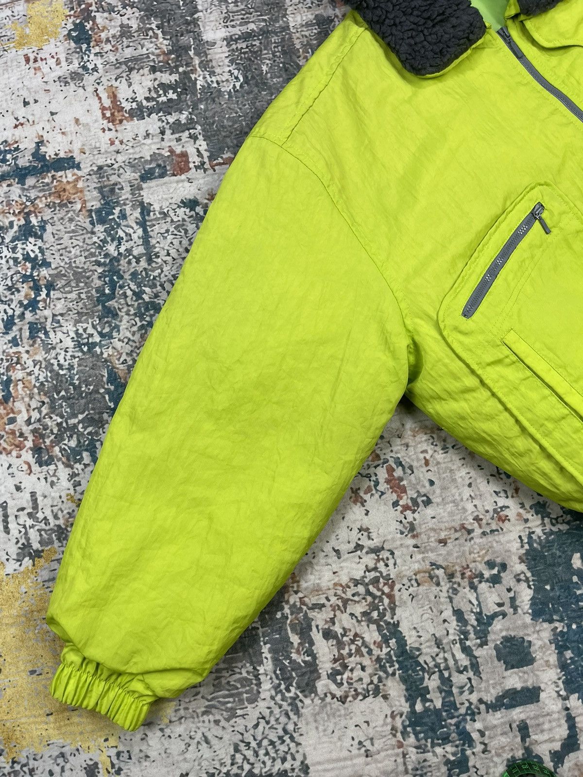 Sports Specialties Vintage Kawasaki Lime Green Motorcycle Nylon Jackets Size US M / EU 48-50 / 2 - 8 Thumbnail