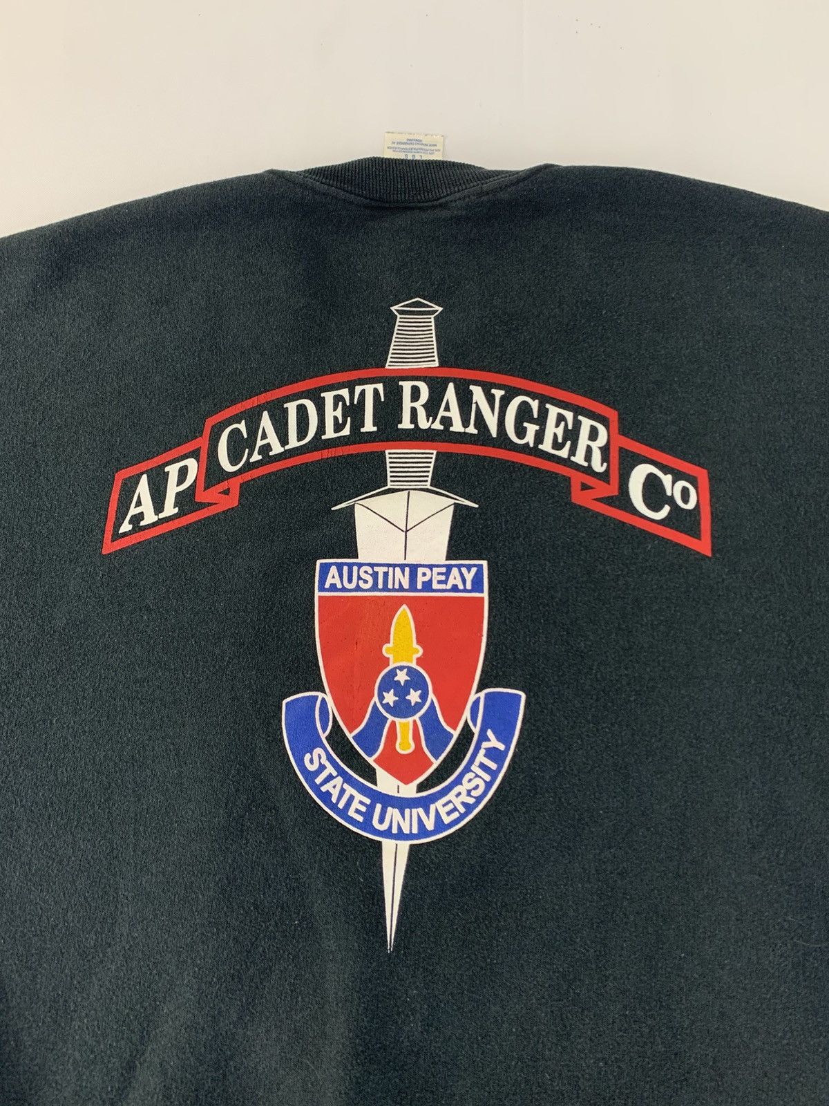 Vintage 90s Ap Cadet Ranger Co University Military Crewneck Pullover Size US L / EU 52-54 / 3 - 4 Thumbnail
