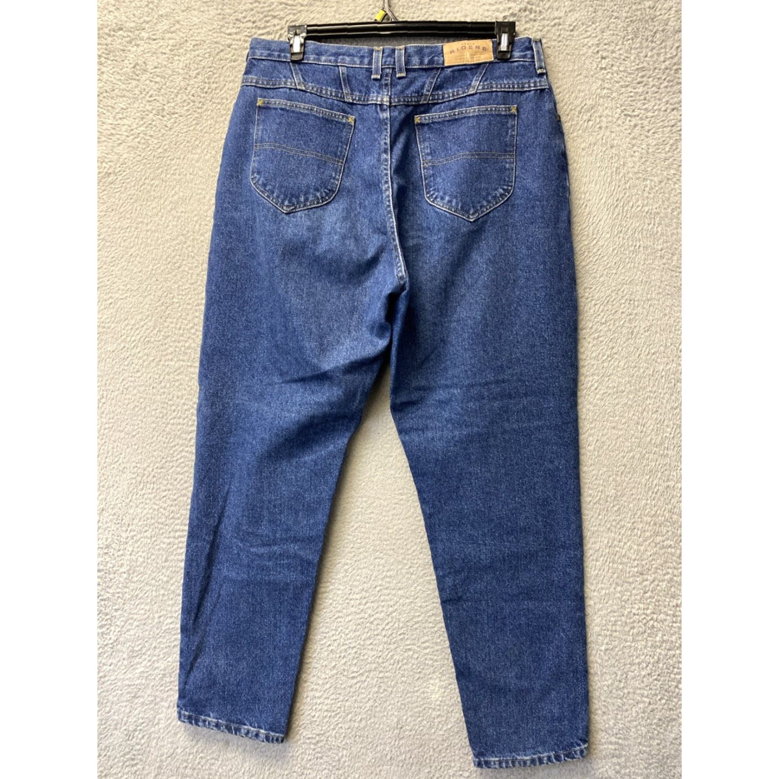 Vintage Riders Jeans Womens 36x31 Blue Straight Leg High Rise Denim /0420 Size 25" / US 0 / IT 36 - 6 Thumbnail