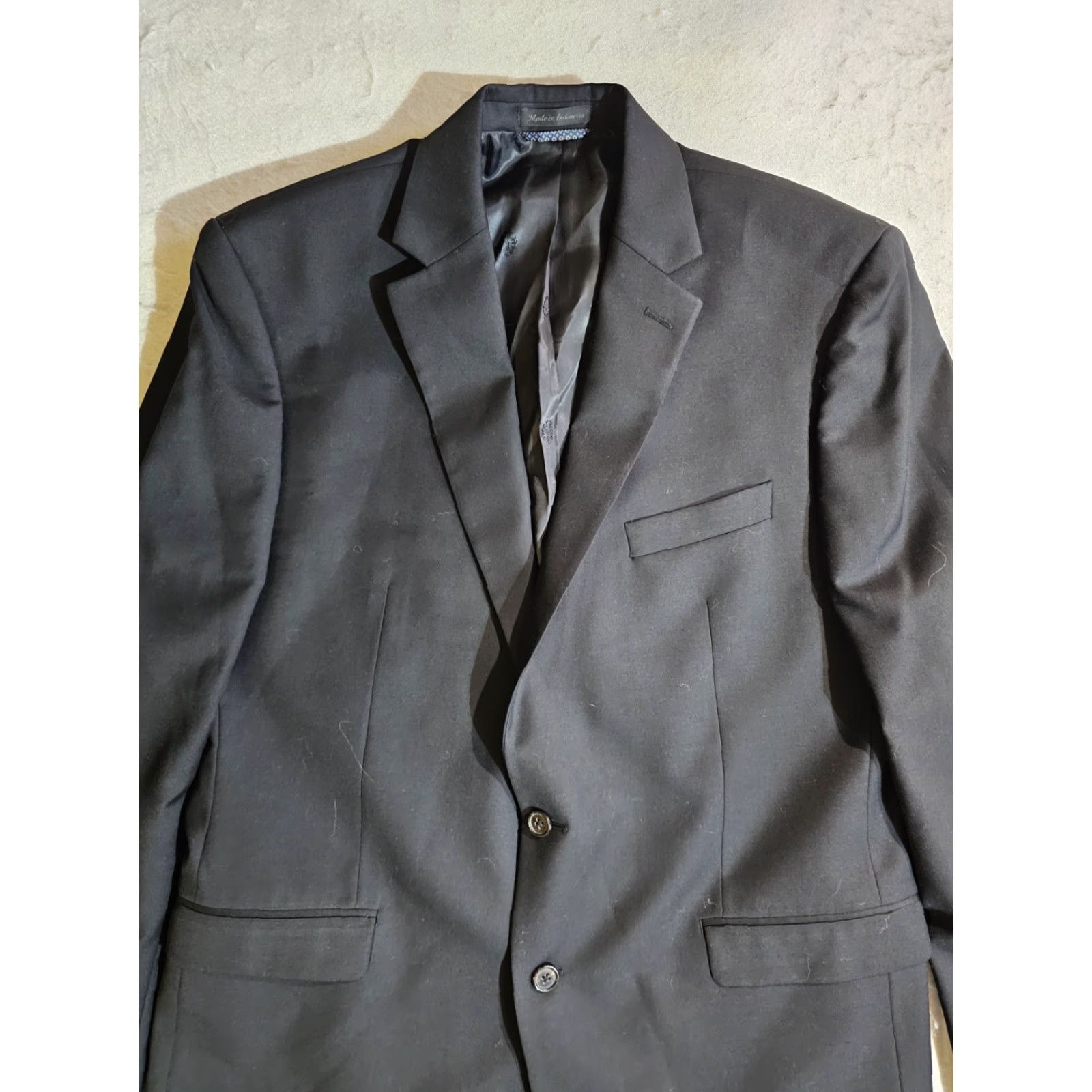 Ralph Lauren LAUREN Ralph Lauren Signature Blazer Wool Blend Suit Coat Mens Sz 44 Long Black Size 44R - 2 Thumbnail