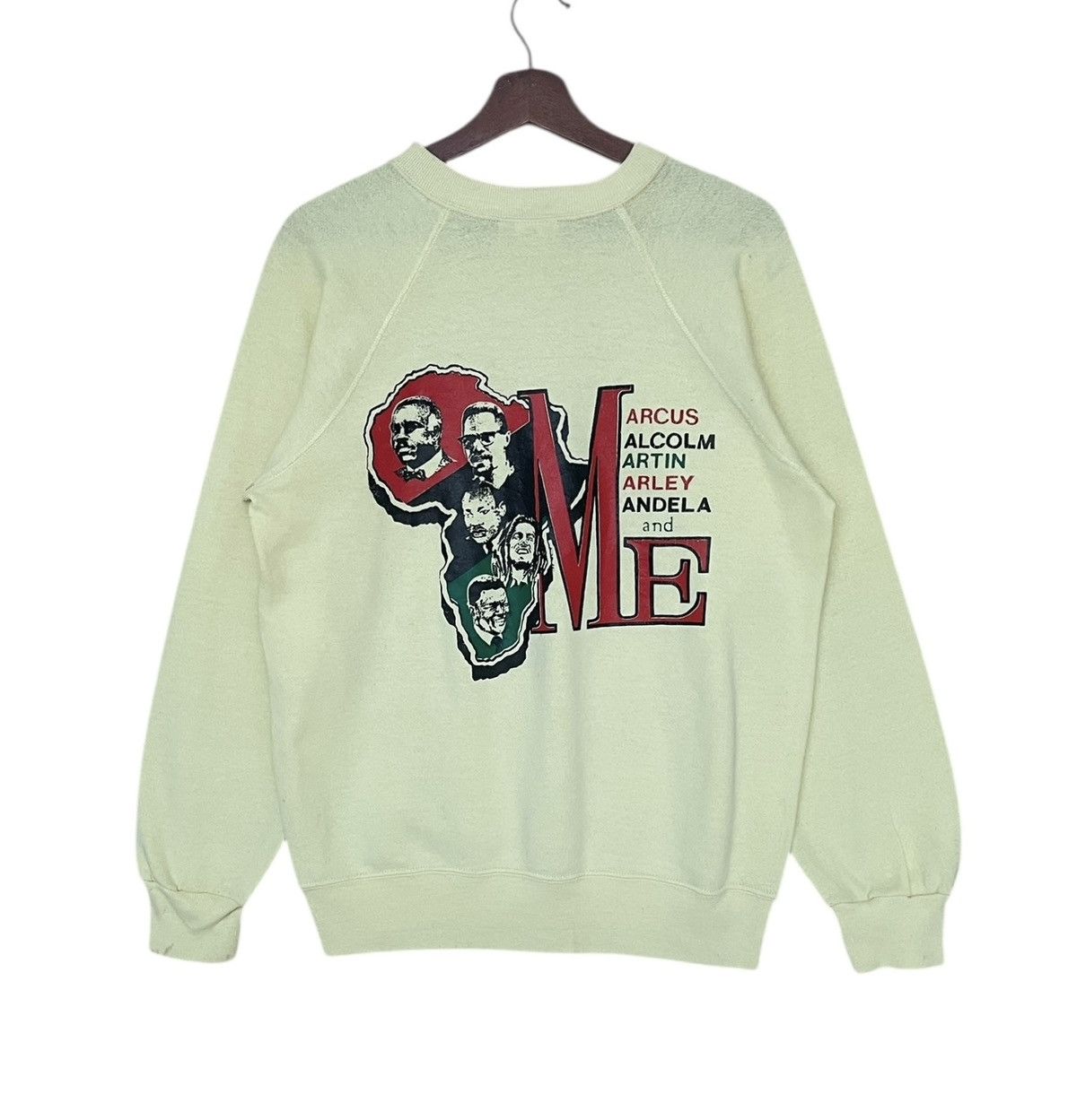 Vintage Vintage Nelson Mandela Sweatshirt 1990s Size US L / EU 52-54 / 3 - 2 Thumbnail