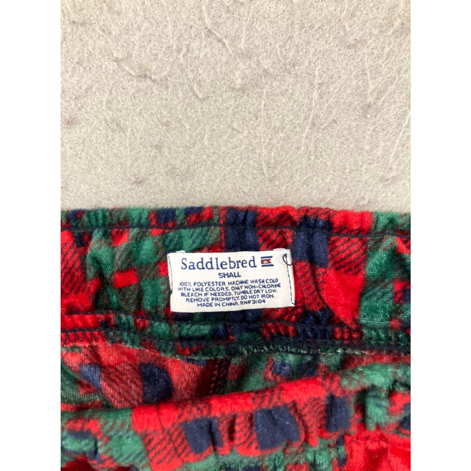 Vintage Saddlebred Mens Sleep Pants Small Red Plaid Patchwork Holiday Comfort Open Fly Lounge Pants S Mens Red Holiday Plaid Patchwork Cotton-Poly? Size US 29 - 7 Thumbnail