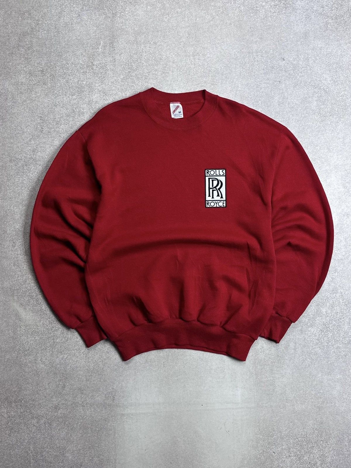 Vintage Vintage Rolls Royce Jerzees Boxy Sweatshirt Y2K M Size US M / EU 48-50 / 2 - 1 Thumbnail