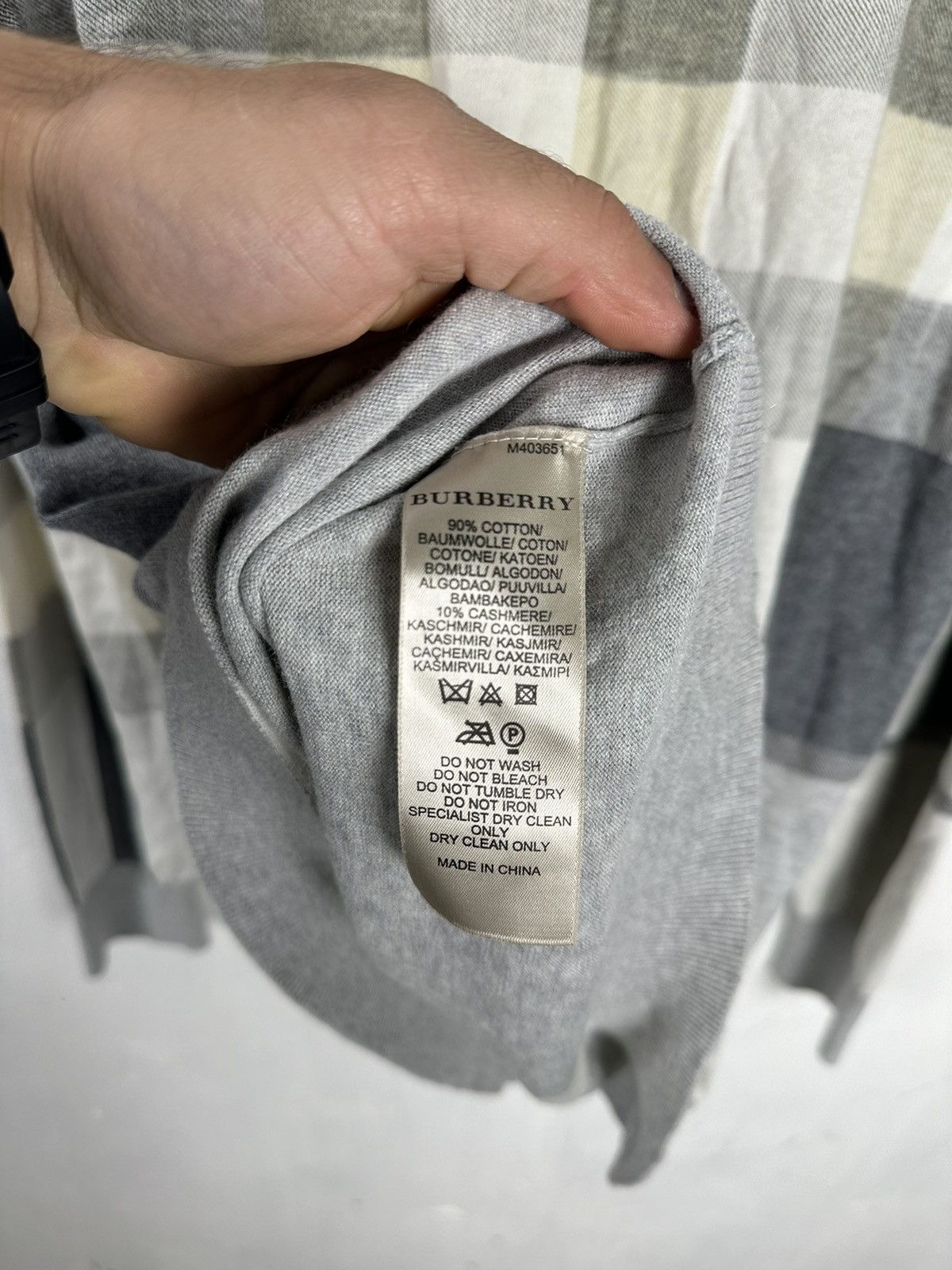 Burberry Burberry Brit grey rare sweater Size US L / EU 52-54 / 3 - 6 Thumbnail