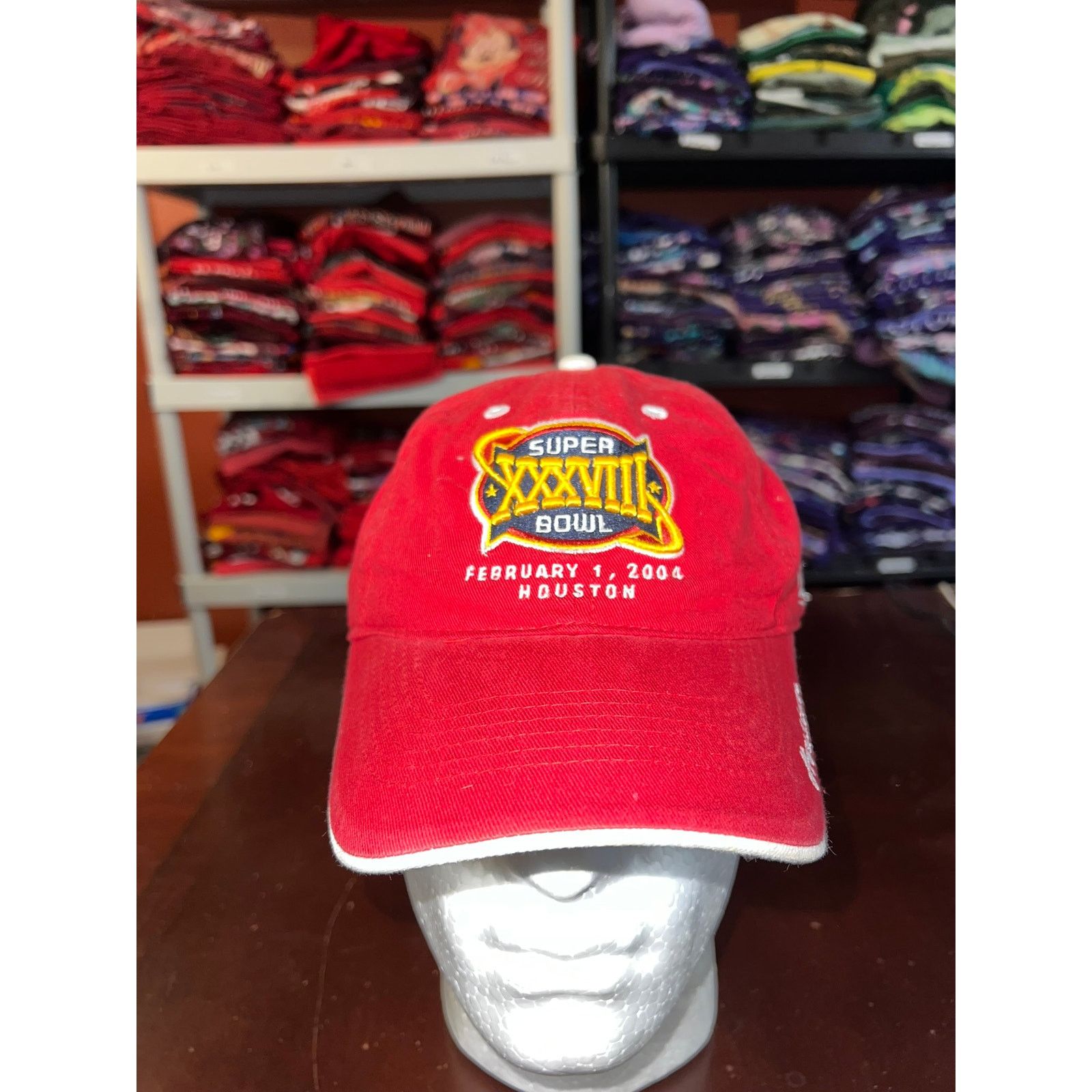 Reebok Super Bowl Hat 38 2004 New England Patriots Reebok NFL Cap Size ONE SIZE - 1 Thumbnail