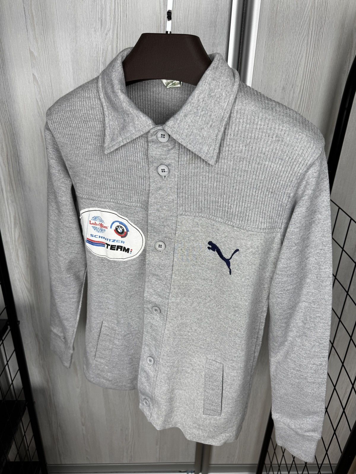Puma Puma vintage 60s 70s Menotti BMW Schnitzer Team Cardigan 5 Size US S / EU 44-46 / 1 - 8 Thumbnail
