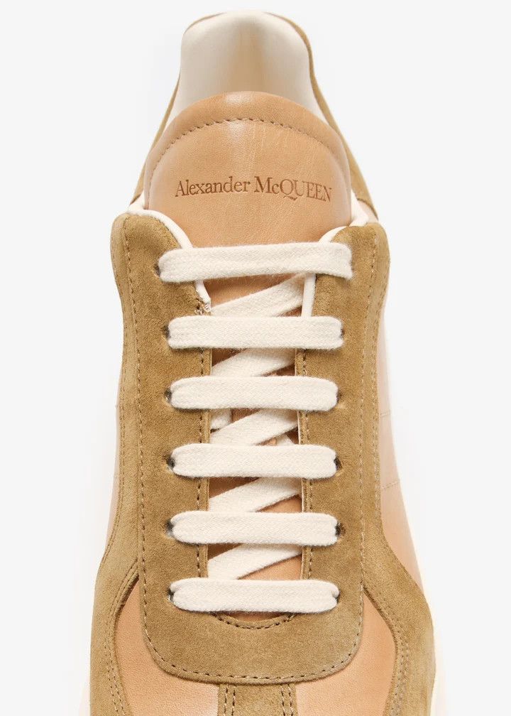 Alexander McQueen o1w1db10925 Oversized Retro Sneaker in Light Brown Size US 11.5 / EU 44-45 - 4 Thumbnail