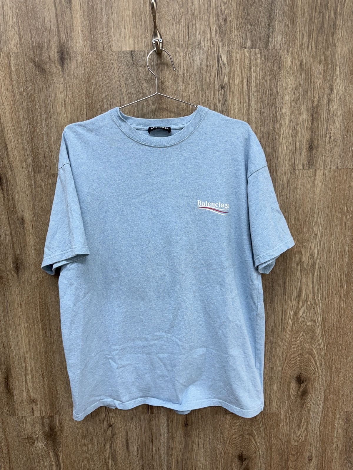 Balenciaga Balenciaga Blue Short Sleeve Size US S / EU 44-46 / 1 - 1 Thumbnail
