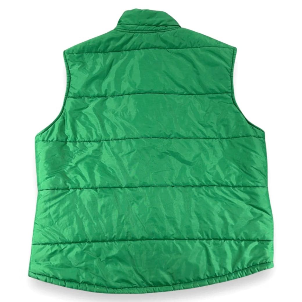 Industrie VINTAGE Unbranded Puffer Vest Shirt Mens LARGE Green 80s USA Quilted Nylon Front Pockets Size US L / EU 52-54 / 3 - 4 Thumbnail