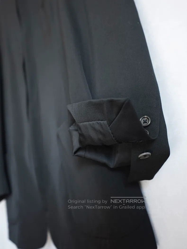 Yohji Yamamoto Yohji Yamamoto Double Layer Hidden Button Collarless Jacke Size US S / EU 44-46 / 1 - 5 Thumbnail