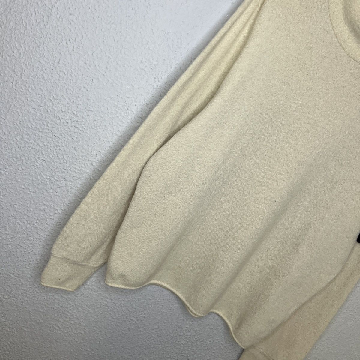Stone Island Vintage Stone Island Jumper Sweater Knit Wool Beige Badge Size US M / EU 48-50 / 2 - 2 Thumbnail