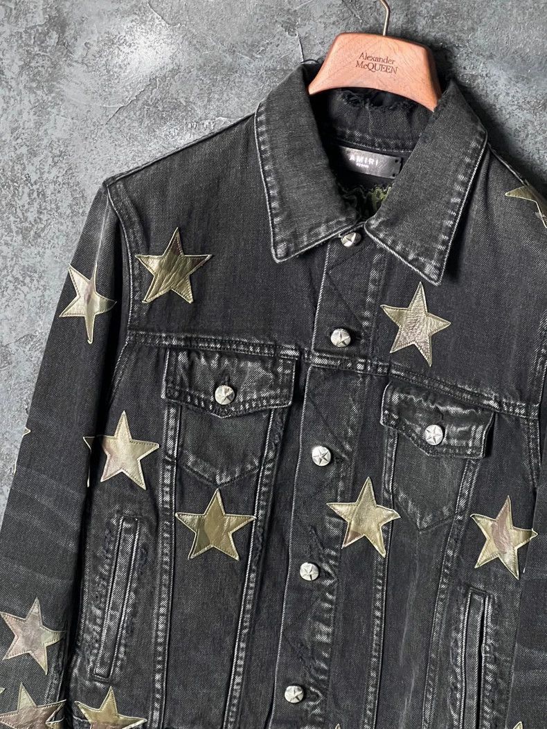 Amiri AMIRI Star Print Denim Jacket-2506 Size US S / EU 44-46 / 1 - 4 Thumbnail