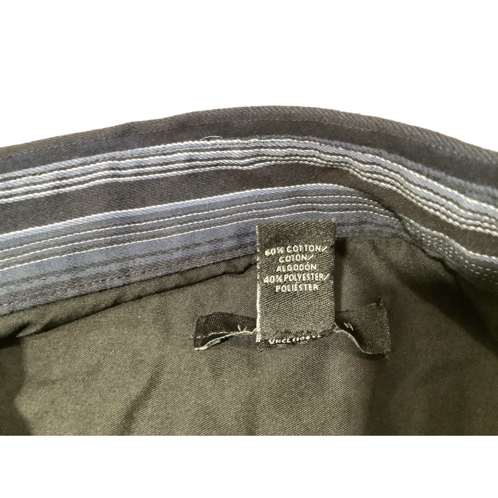 Van Heusen VINTAGE Van Heusen Shirt Mens XL Blue Stripe Long Sleeve Button Front Dress Collared Size 46R - 6 Thumbnail