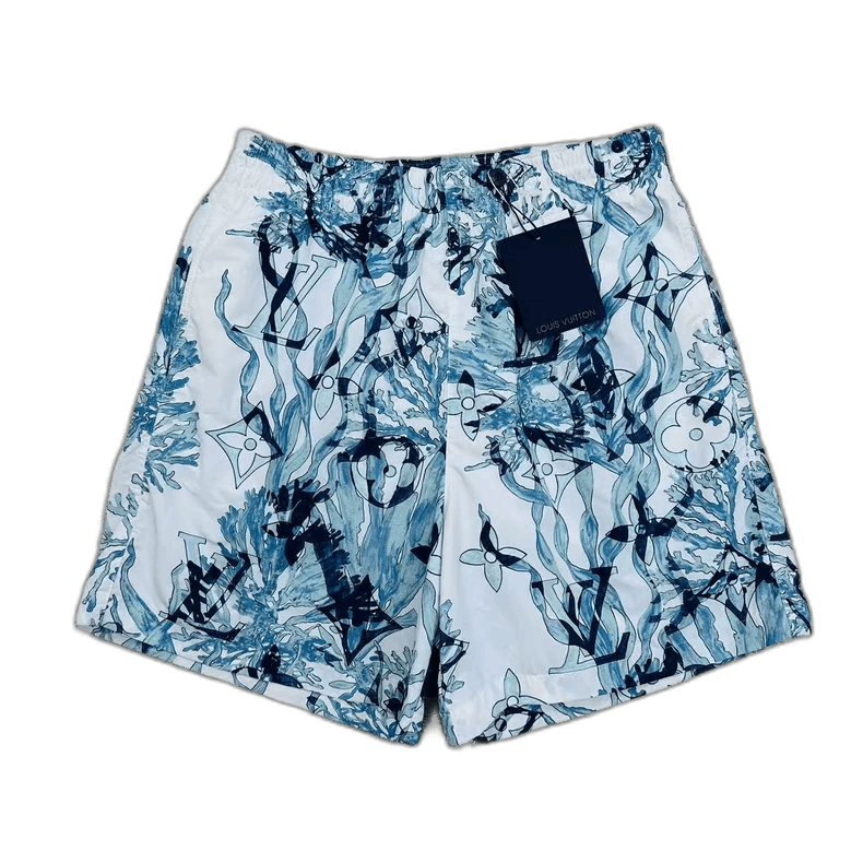 Louis Vuitton Coral Logo Swim Shorts Size M