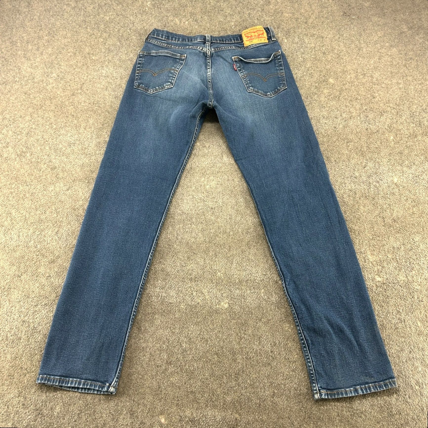 Levi's Levi's 505 Jeans Regular Blue Denim Cotton Stretch 32x34 Straight Classic Dark Wash Mens Regular Rise 10-12 Size US 32 / EU 48 - 6 Thumbnail