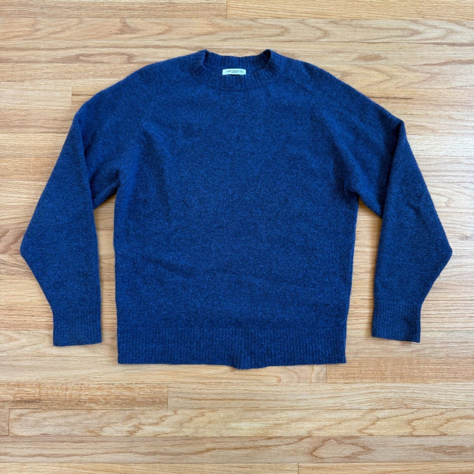 Lady White Co. Lady White Co. Blue Melange Wool Sweater Size US M / EU 48-50 / 2 - 1 Thumbnail