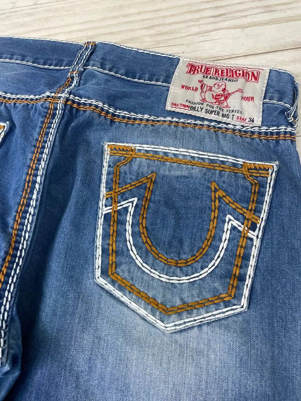 True Religion Vintage True Religion Billy Super Big T Baggy Denim Jeans Size US 40 / EU 56 - 14 Thumbnail