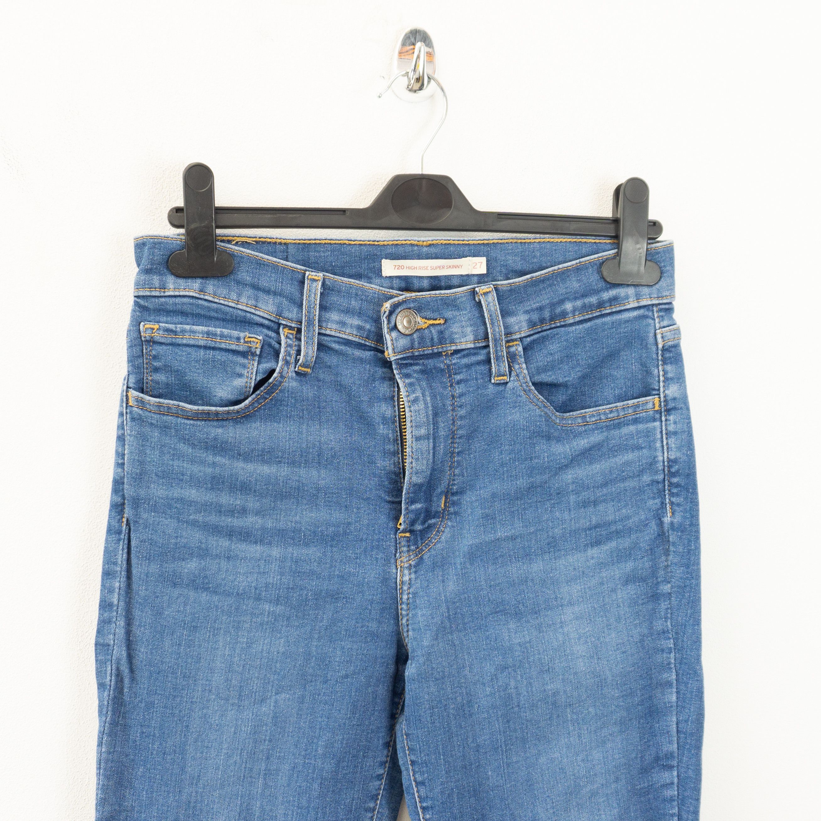 Levi's Essential Levi's 720 High Rise Skinny Jeans Size 27" / US 4 / IT 40 - 3 Thumbnail