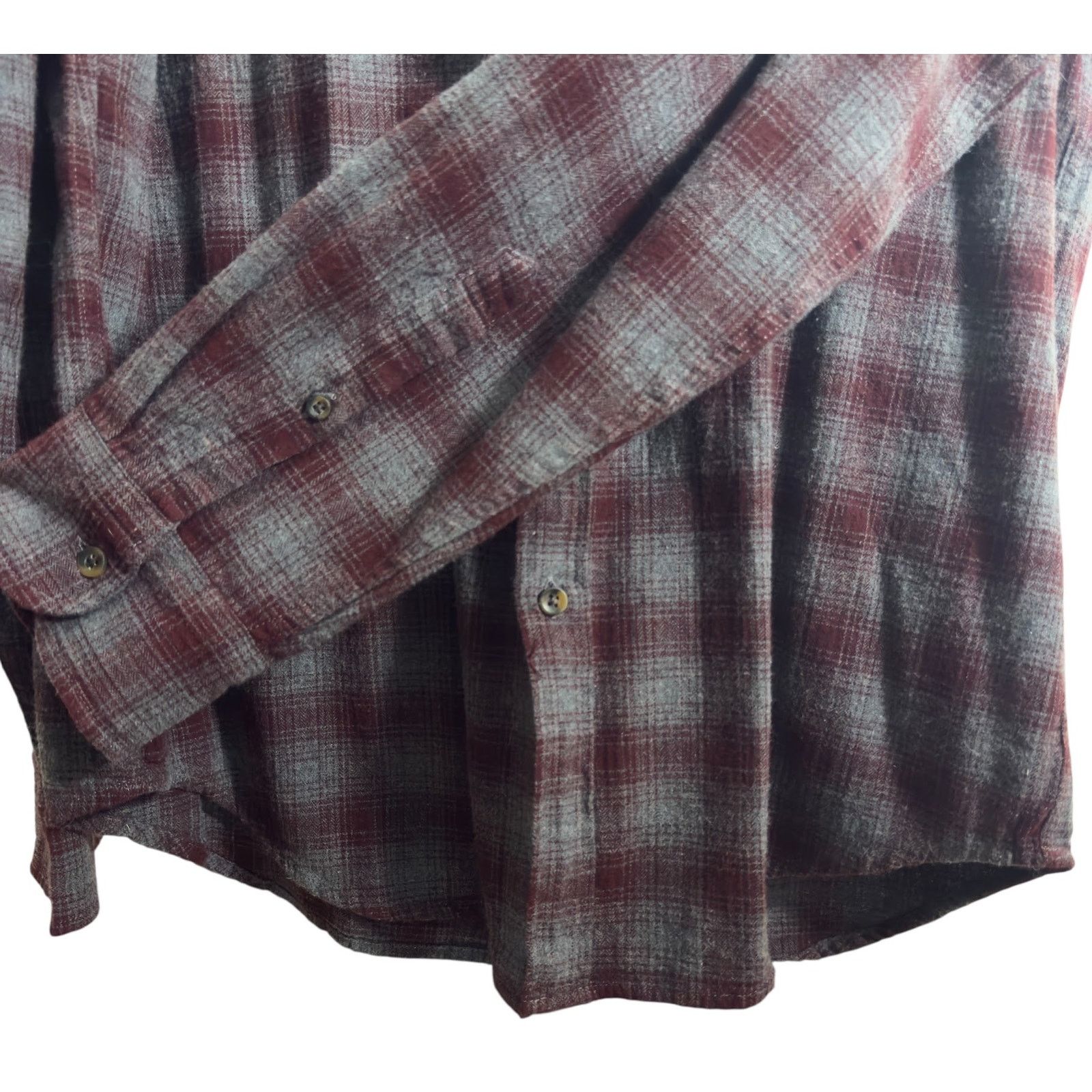 J.Crew J. Crew Flannel Maroon Grey Plaid Large Size US L / EU 52-54 / 3 - 5 Thumbnail