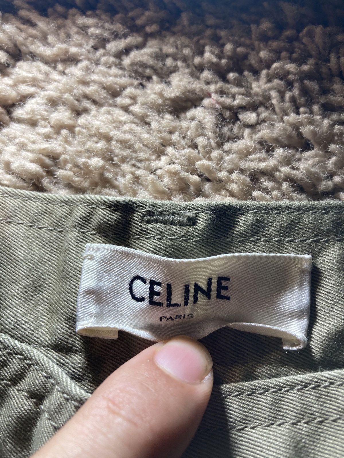 Celine AW19 Celine Cropped Chino Twill Pants 2019 Khaki Hedi Sliman Size US 26 / EU 42 - 3 Thumbnail