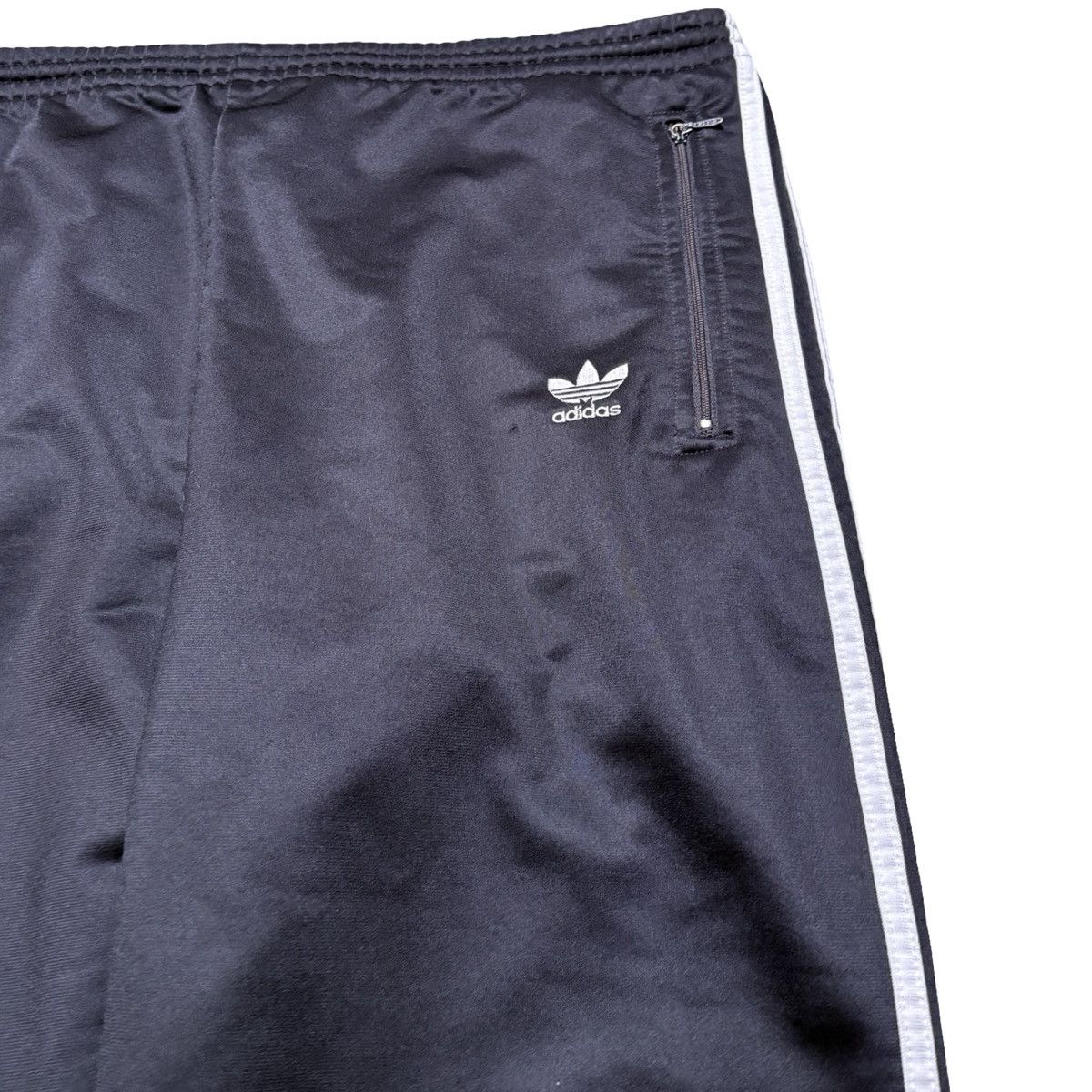 Adidas Vintage 90s Adidas Black Tre Foil Track Pants Men's Large Size US 38 / EU 54 - 2 Thumbnail