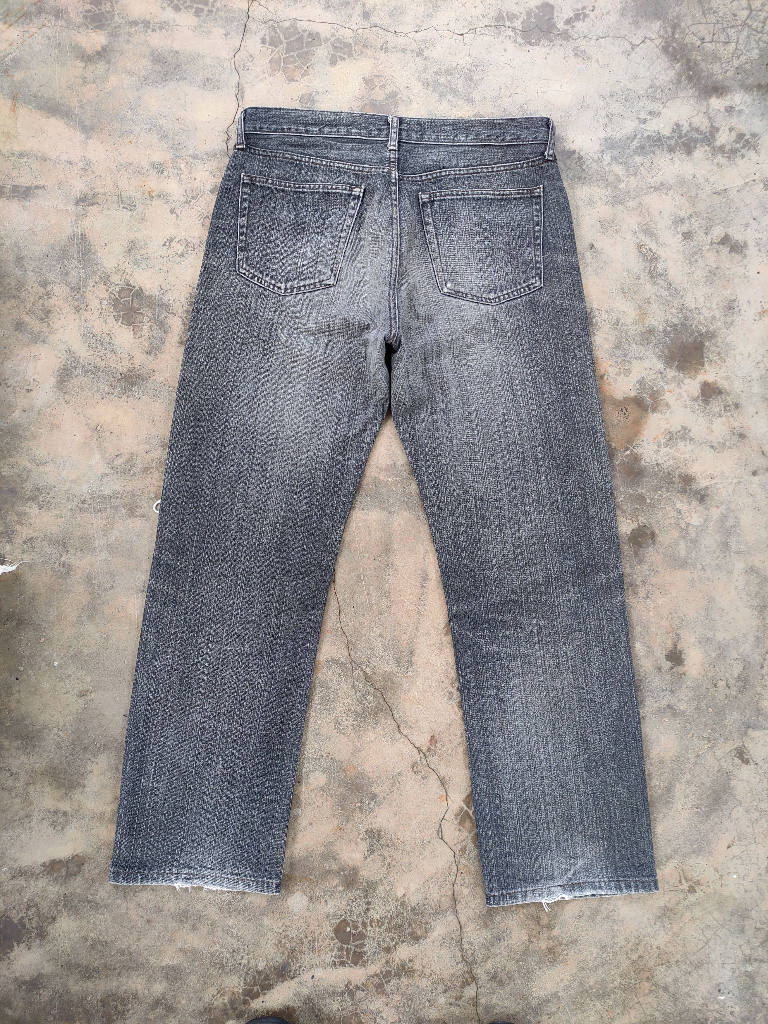 Japanese Brand Vintage japanese black ripped jeans denim pants Size US 34 / EU 50 - 10 Thumbnail