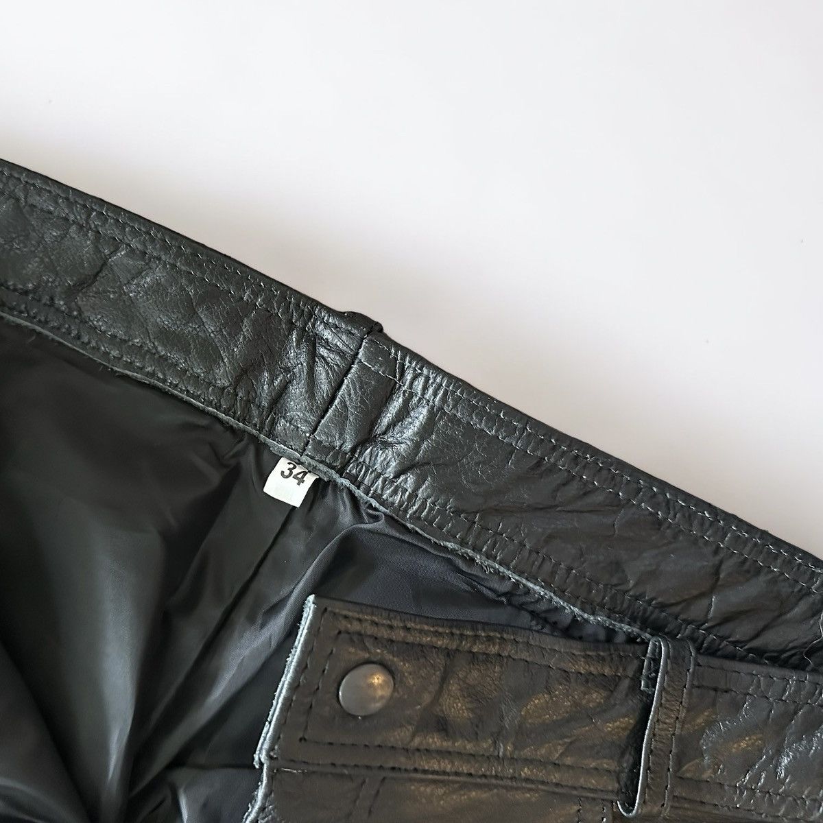 Leather Leather baggy jeans Size US 34 / EU 50 - 3 Thumbnail