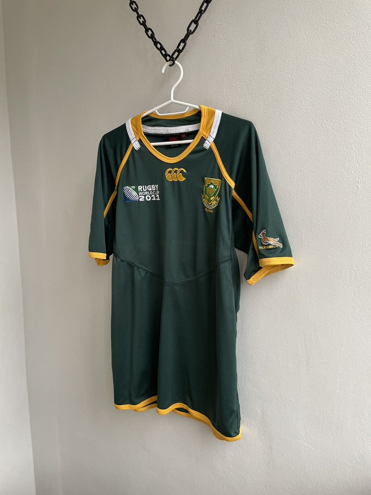 Canterbury of New Zealand South Africa Rugby Jersey 2011 World Cup Union Canterbury Size US XXL / EU 58 / 5 - 2 Thumbnail